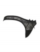 black lace sheer thong