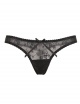 black sheer thong